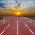 Athlete Track or Running Track with nice scenic