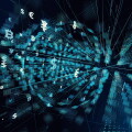Financial technology concept. Technological abstract background.