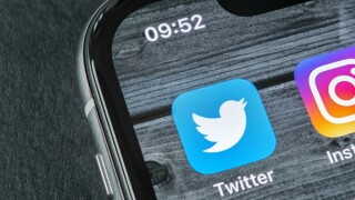 Sankt-Petersburg, Russia, April 11, 2018: Twitter application ic