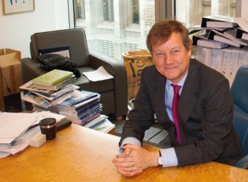 Colin Birss in his office at the England and Wales High Court
