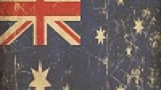 Australian Aged Flat Flag