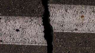 Cracked Highway CA-178 after Ridgecrest 7.1 July 5th, 2019