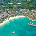 Beautiful Aerial Beach View
