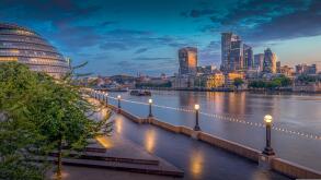 Thames and London skyline