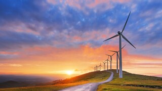 wind turbines in Oiz eolic park