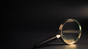 Magnifying Glass on Black