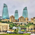 The city centre of Baku