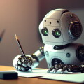 AI robot, Artificial Intelligence Chatbot,Chat GPT bot was tested for its ability to read, write and listen like a human.4th Industrial Revolution,AI learning concept.